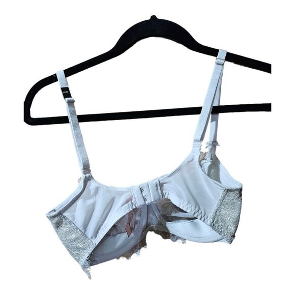 VICTORIA'S SECRET Dream Angels Pale Gold Push‎ Up Lace Bra - Size 32DDD - Picture 2 of 8